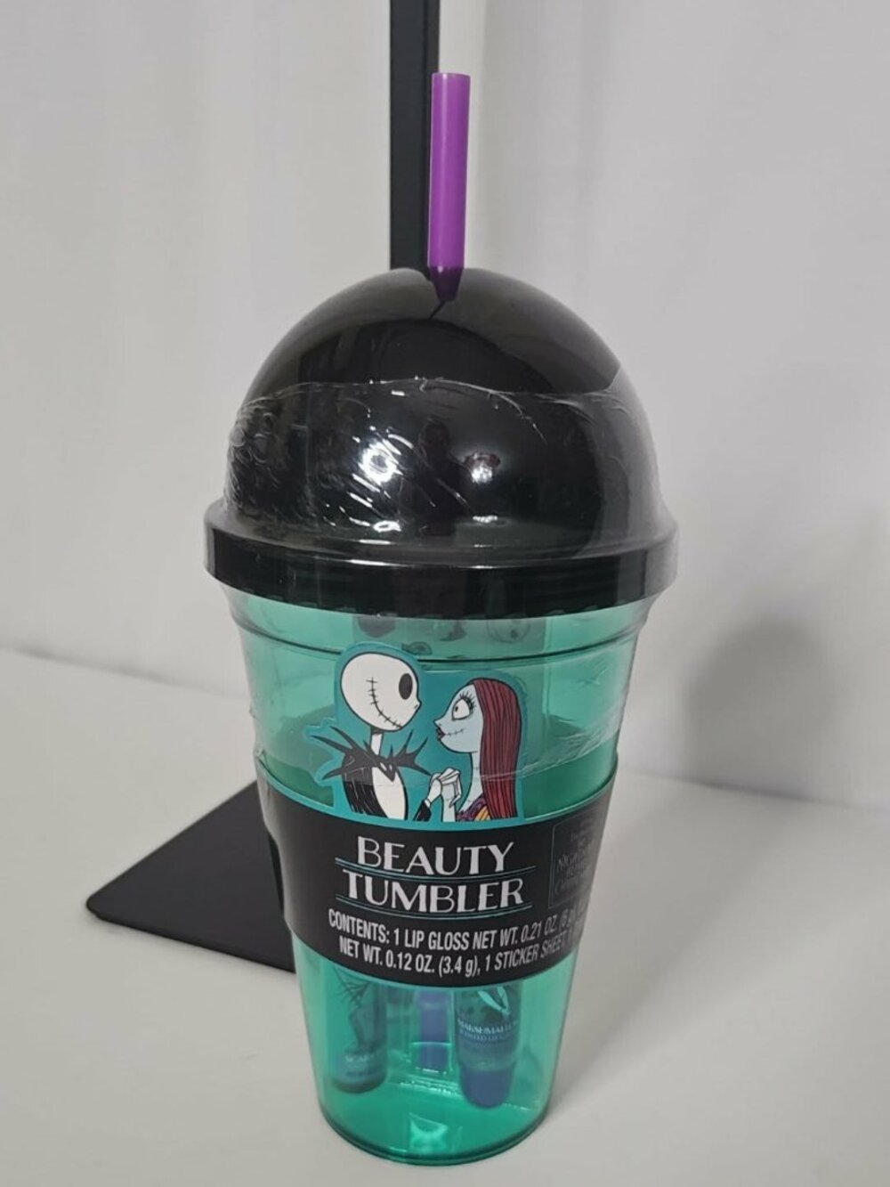 Disney The Nightmare Before Christmas Beauty Tumbler Gift Set Jack & Sally NWT